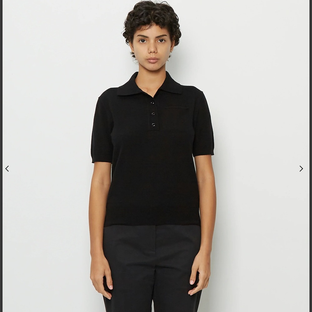 The row
THE ROW
Olin Cashmere Top Black Polo Shirt